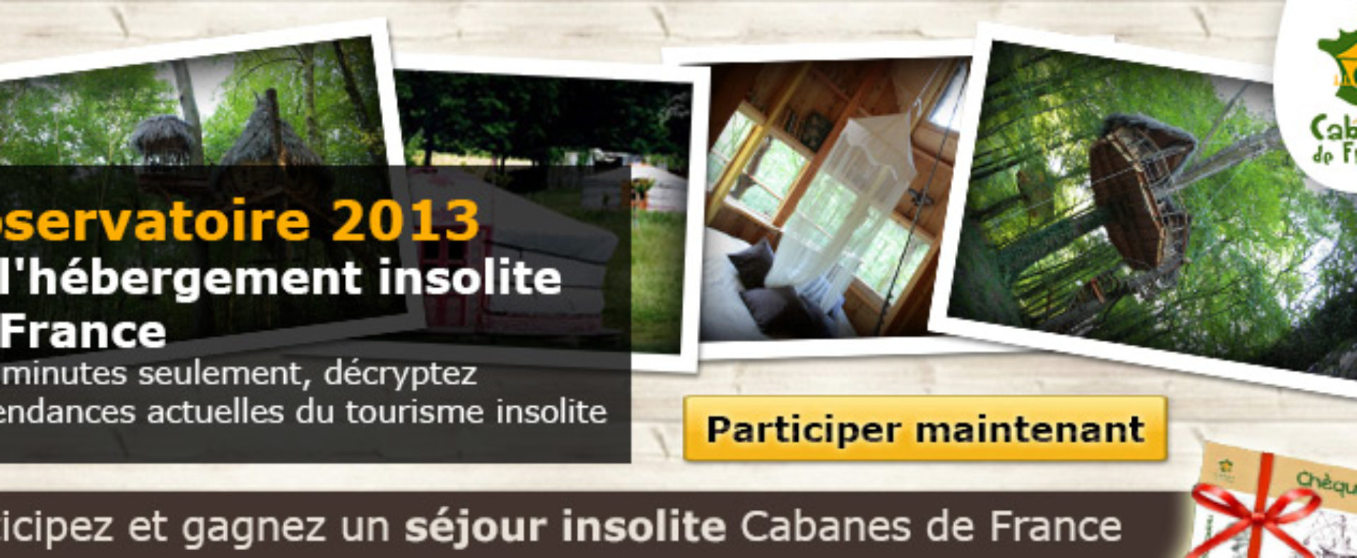 Cabane dans les arbres, entourée de verdure, offrant une vue imprenable sur la nature.