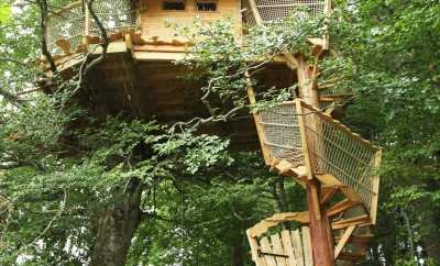 Les Cabanes dans les Arbres de Caluche