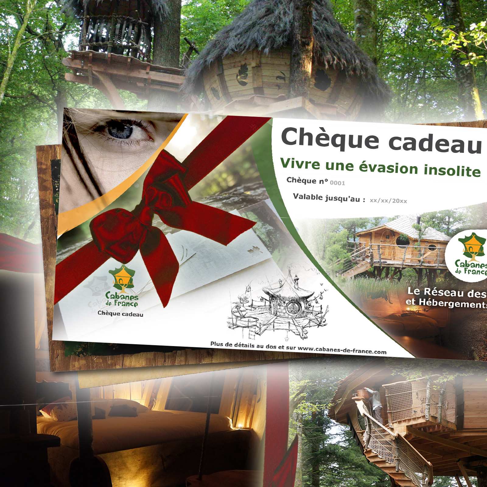 Cheque cadeau Escapad - Box cabanes dans les arbres Chèque cadeau Escapad - Box cabanes dans les arbres