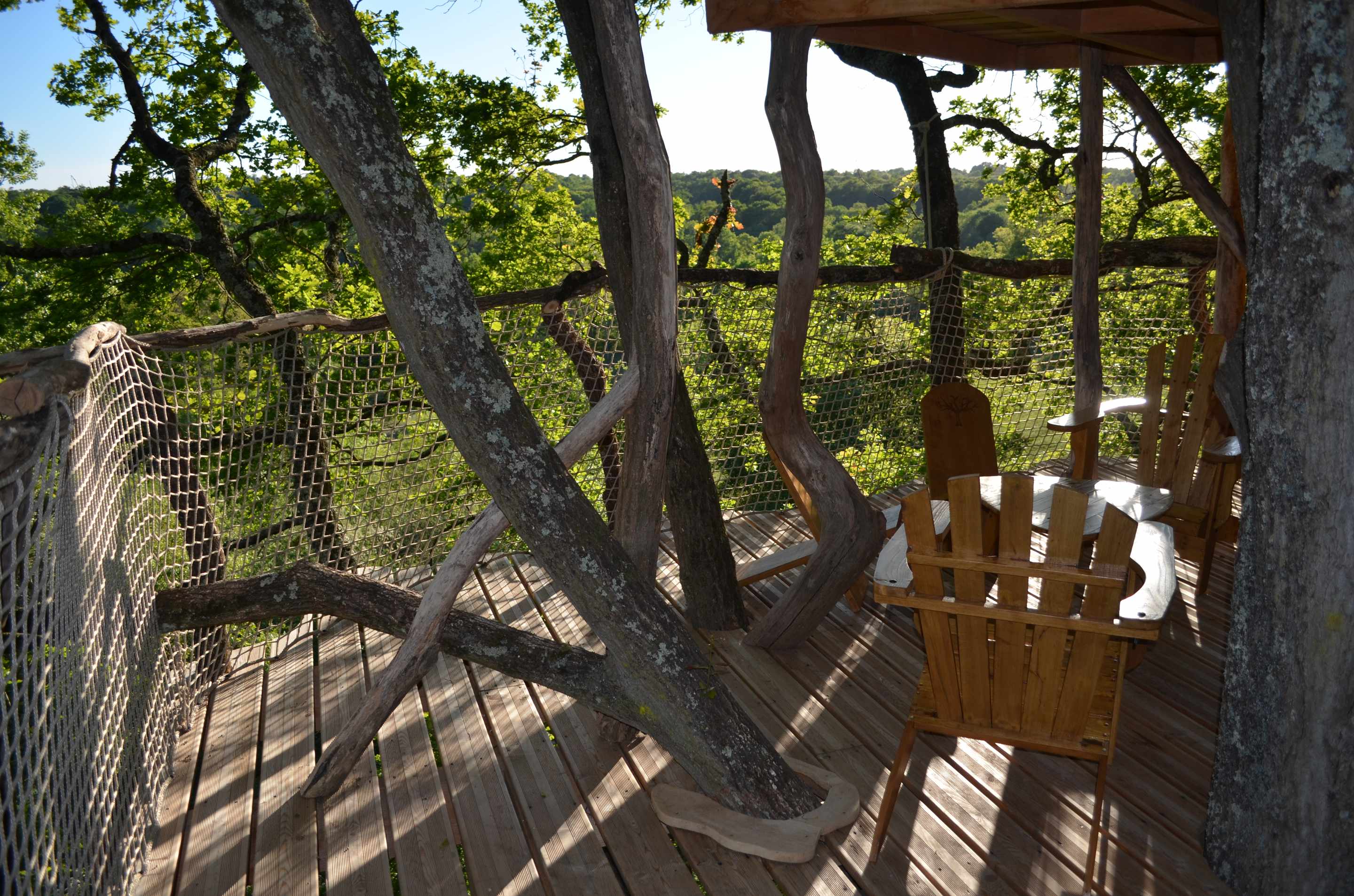 Cabanes dans les arbres- Au Bois d'Emma et Loue