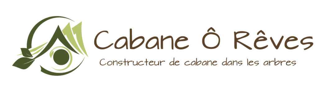 Logo de Cabane Ô Rêves, constructeur de cabanes dans les arbres, design naturel et moderne.