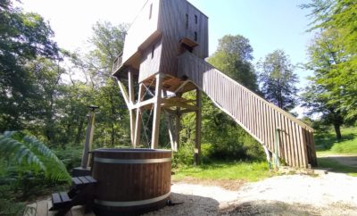 Cabane dans les arbres Spa privé Normandie, domaine de l’ETAPE EN FORET