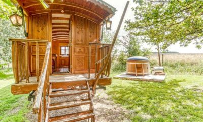 Roulotte SPA “La Grenouillère” avec bain nordique privatif en option