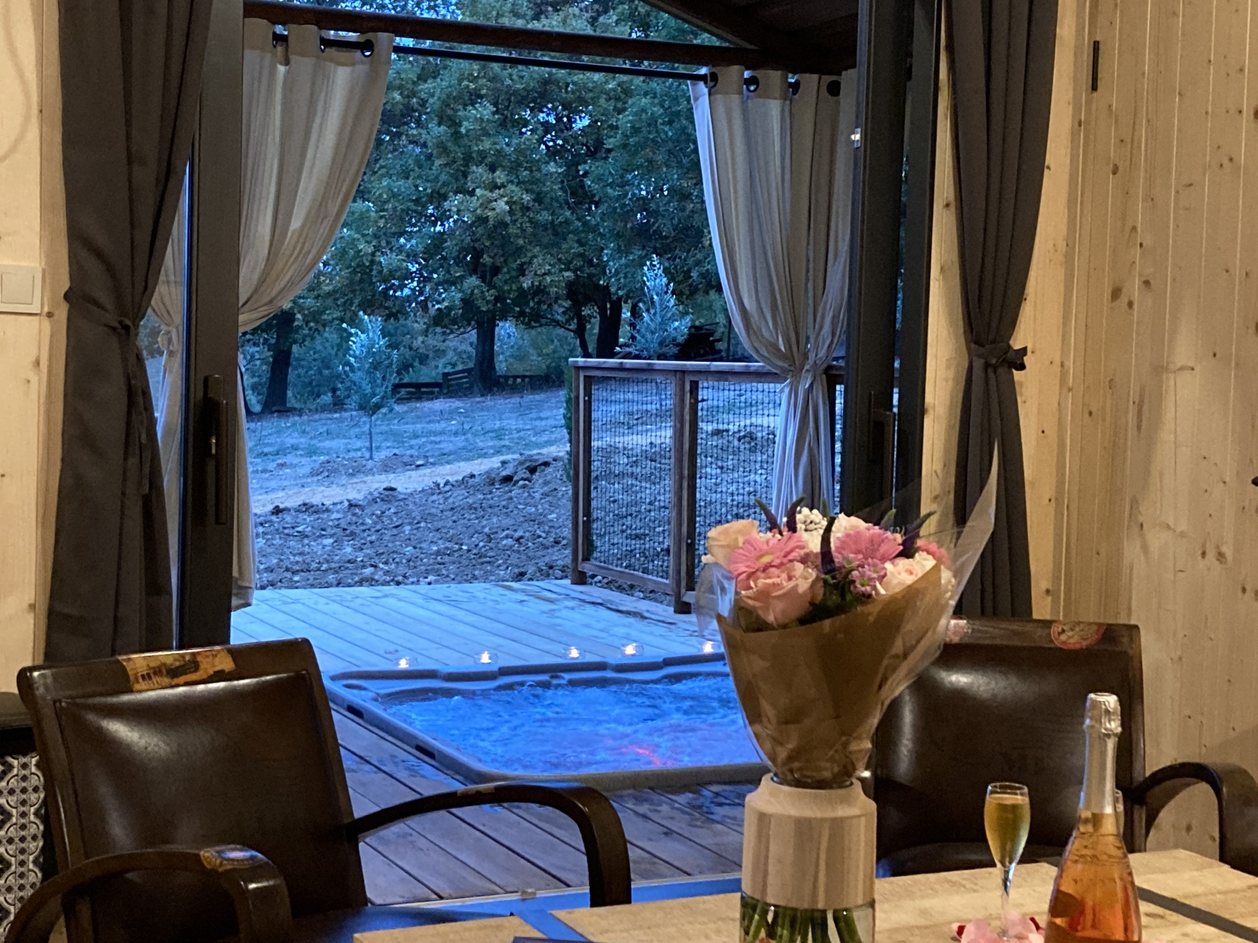 IMG_1427 Hébergement insolite en Languedoc-Roussillon avec jacuzzi et vue sur la nature.
