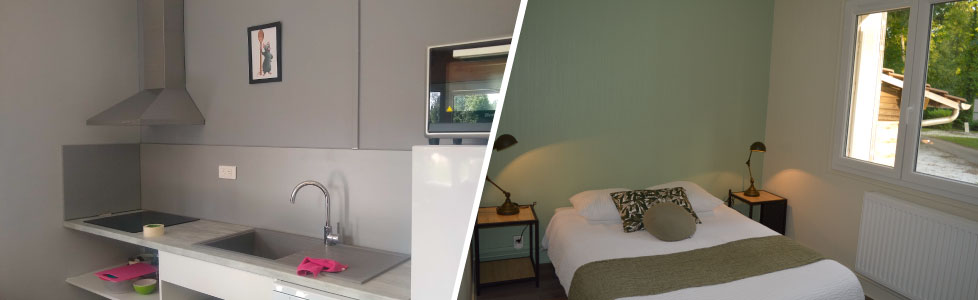 ratatouille13 Hébergement insolite à Champagne-Ardennes : cuisine moderne et chambre lumineuse.