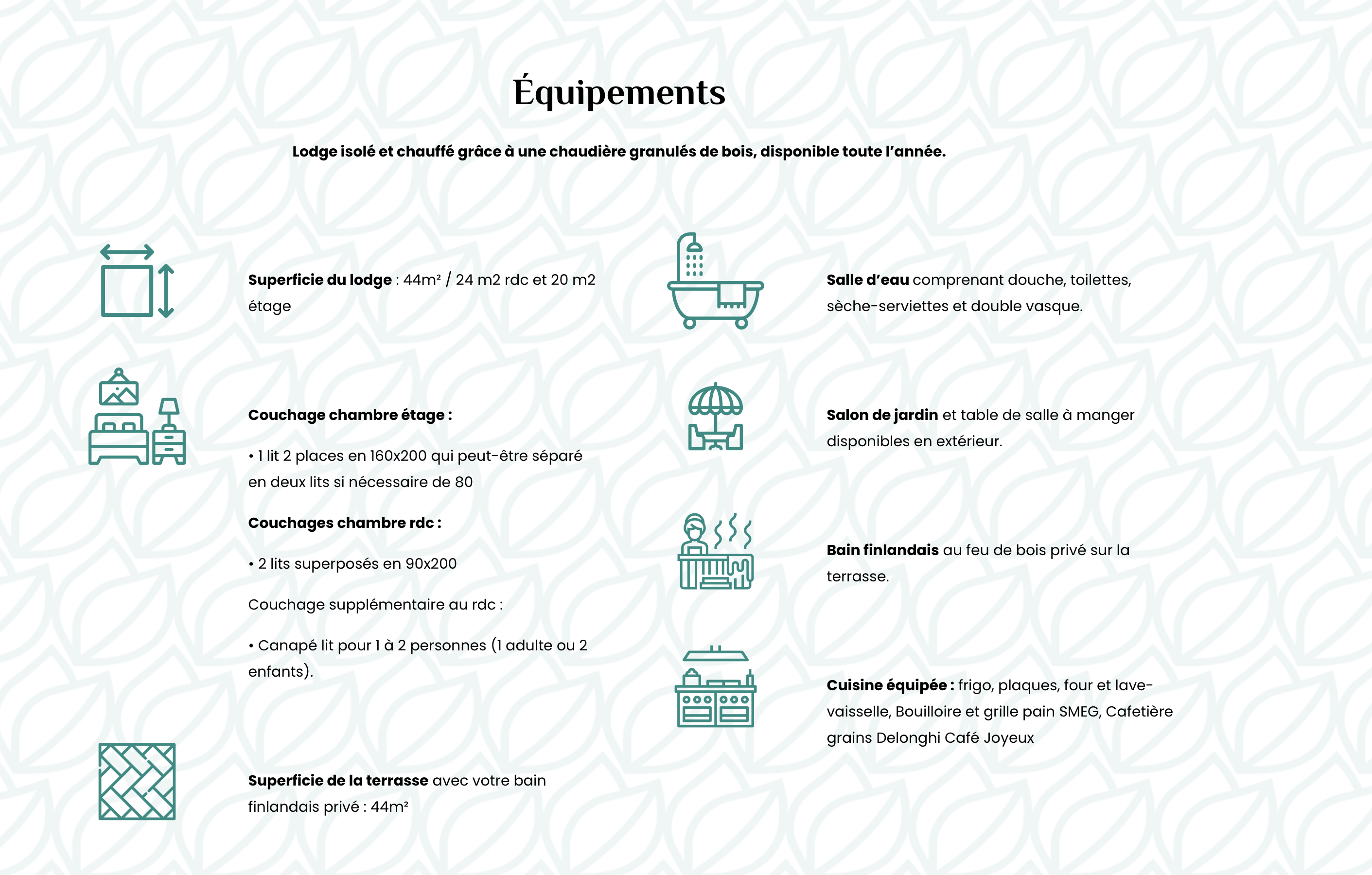 Capture d’écran 2023-11-29 à 14.33.02 Lodge en bois chaleureux en Bretagne, avec terrasse privée et baignoire extérieure.