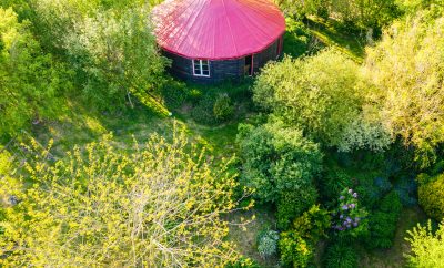 Yourte Rouge contemporaine (50m²)