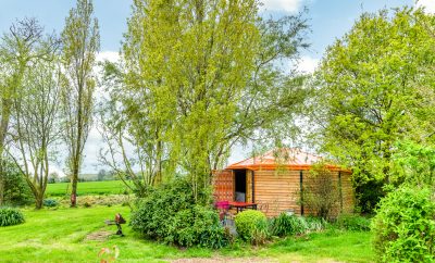 Yourte Orange contemporaine