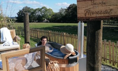 Yourte cocooning et son bain nordique