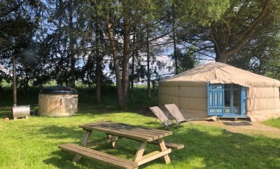 Yourte SPA Khoni ou Takhia avec bain nordique privatif en option